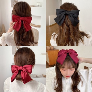 โบว์ติดผมน่ารัก สีพื้น ลายจุด