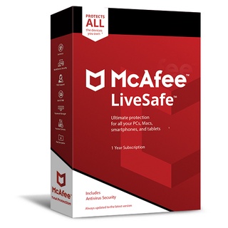 McAfee LiveSafe Antivirus Software Unlimited, 1+1 ปี License include VPN (enrolled auto-renewal)