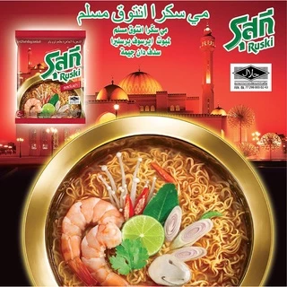 รุสกี [Ruski] บะหมี่กึ่งสำเร็จรูป ซอง 60กรัม กล่องx30ซอง [รสเนื้อ, รสต้มยำ, รสต้มยำกุ้งน้ำข้น]