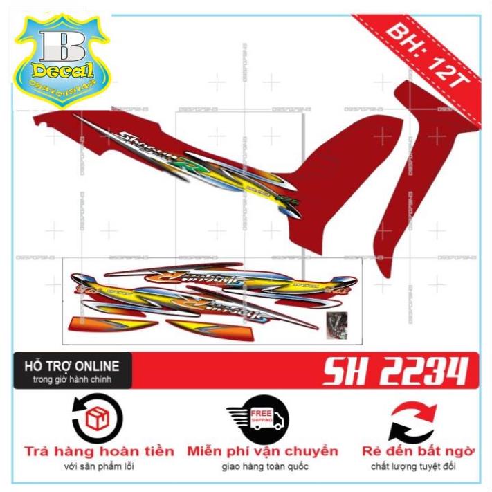 (กรุณานําให้ทางร้านให้วาง) SHOGUN CAR STICKER RED CAR STICKER