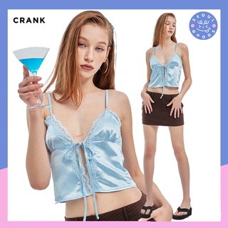 (พร้อมส่ง) เสื้อสายเดี่ยว CRANK - SATIN LACE BUSTIER