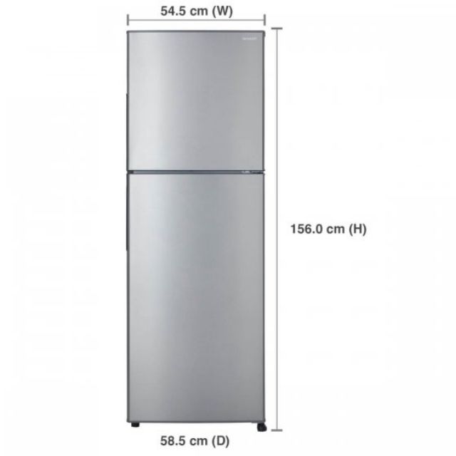 ถูกที่สุด! ชาร์ป (SHARP) ตู้เย็น 2 ประตู (7.9 คิว) สีเงิน (Silver) 224 ลิตร รุ่น SJ-S22E-SL (สินค้าย
