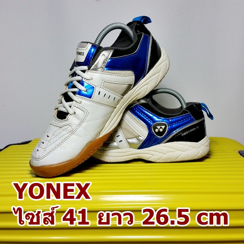 Yonex Cushion58 มือสอง ของแท้ ไซส์ 41 ยาว 26.5 เซน สภาพสวยมาก (รองเท้าโยเน็กซ์ แบดมินตัน power Badminton รุ่น เบอร์ ขนาด