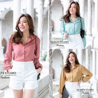 Fs-110 เสื้อเชิ้ตกระดุมมุกแขนยาว (หน้าสั้นหลังยาว) CARDIGAN_NISTA