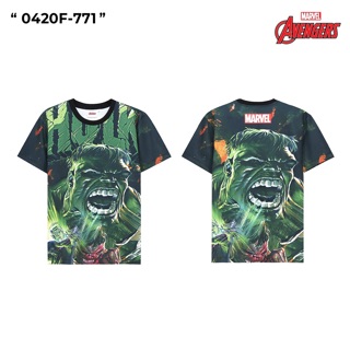 Marvel เสื้อลิขสิทธิ์แท้ 100% (ผ้าลื่น-สคูบ้า)