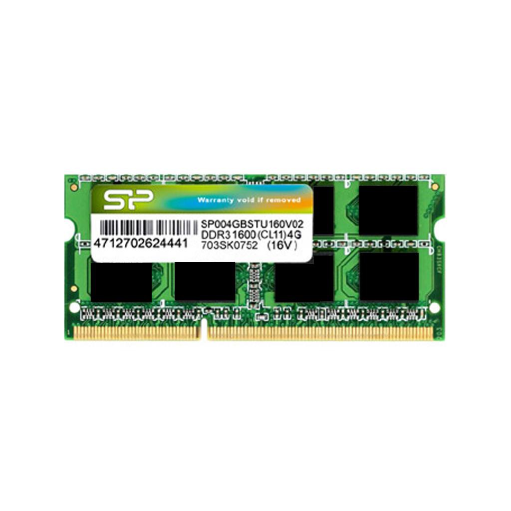 SP Silicon Power RAM NB PC (16 chips) 4GB DDR3 SODIMM 1600 / 1066 / 1333