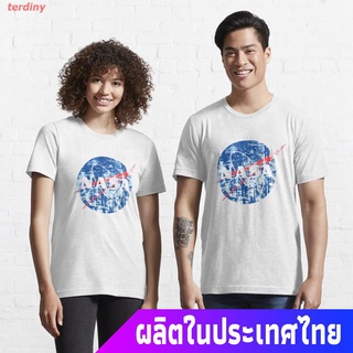 terdiny เสื้อยืดกีฬา Vintage Nasa T Shirt Essential T-Shirt Short sleeve T-shirts