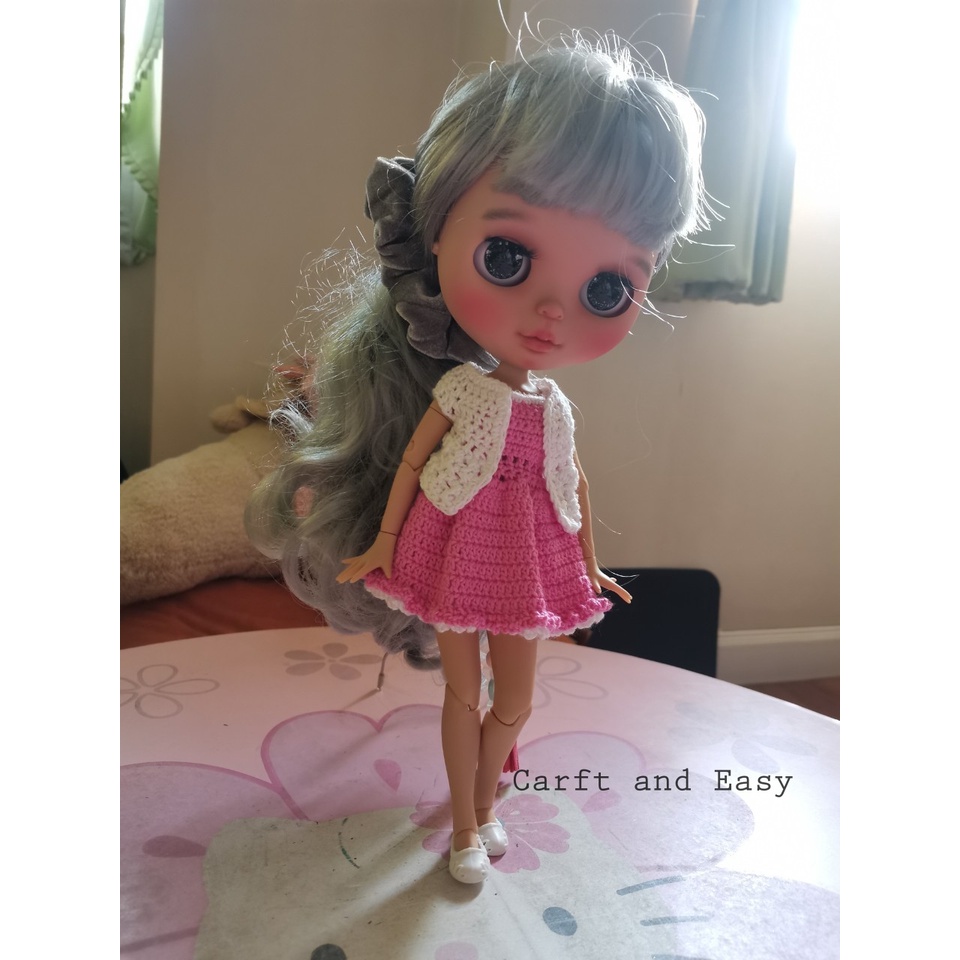 ชุดตุ๊กตาบลายธ์ Blythe Crochet Clothes ขนาด 30 cm (พร้อมส่ง)