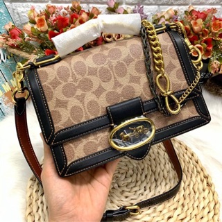 New!! COACH RILEY TOP HANDLE IN SIGNATURE BAG ❤️