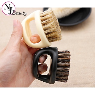 แปรงปัดเศษผม ด้ามสั้น​เล็ก​ (ด้ามพลาสติก)  มีให้เลือก​ทั้งหมด​ 2​ สี​ = สีดำ/สีครีม