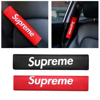 ส่งจากไทย🇹🇭 ปลอกเข็มขัดนิรภัย​ Supreme ปลอก​หุ้ม​ สาย​เข็มขัด​นิรภัย​ ซูพรีม​ ที่หุ้มเข็มขัด​นิรภัย​ (1ข้าง) สายเบล