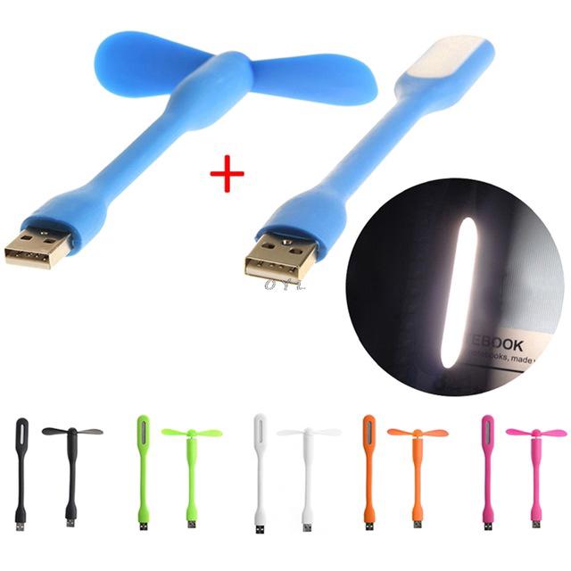 USB พัดลม + ไฟ LED 1 ชุด