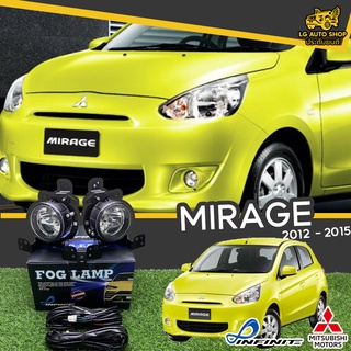 ไฟตัดหมอก ชุดไฟตัดหมอก MITSUBISHI MIRAGE 2012-2015 ยี่ห้อ INFINITE (อุปกรณ์ครบชุด)  lg_autoshop