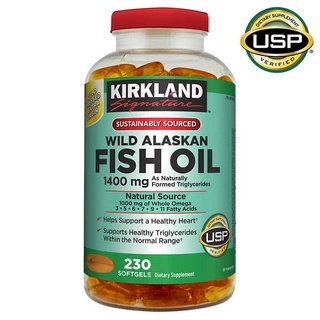 🔥🔥Kirkland Wild Alaskan Fish Oil 1,400 mg 230 เม็ด