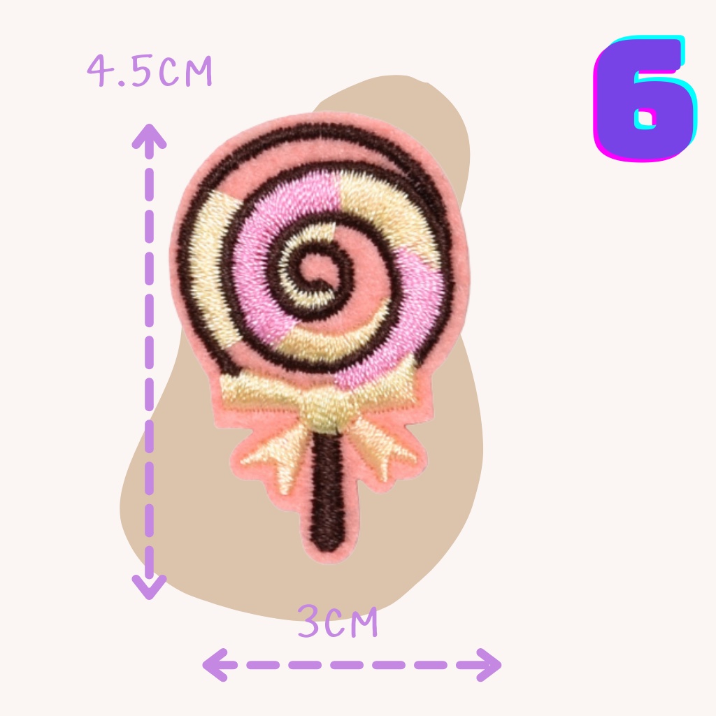 😄10บาททุกชิ้น😀ตัวรีดติดเสื้อ UC44 DIY:อาร์มติดเสื้อ ลายสตอเบอรี่ ลูกอม เชอรี่ ใช้เตารีดรีดติดลงผ้าได้เลย ง่ายมากๆๆค่ะ - รูปที่ 7