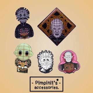 🇹🇭 พร้อมส่ง : เข็มกลัดเซ็ทตัวละครจากภาพยนตร์ Hallraiser | Character From Movie Hellraiser Enamel Brooch Pin Set.