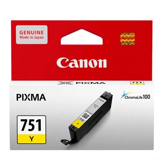 CANON INK  (หมึกสำหรับเครื่องพิมพ์) CLI-751 (YELLOW)