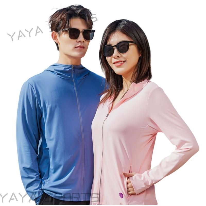 เสื้อแจ็กเก็ตแขนยาว มีฮู้ด มีซิป ป้องกันรังสียูวี UPF 50+ เหมาะกับเดินป่ากลางแจ้ง สําหรับผู้ชาย และผู้หญิง