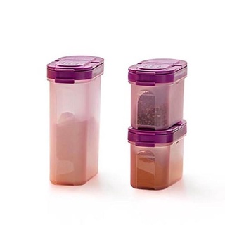 TUPPERWARE ลดราคาจํากัด ทัปเปอร์แวร์ เครื่องเทศ สีม่วง 3 ชิ้น ^A08