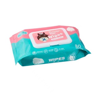 ⭐️ขายปลีก/ส่ง⭐️ทิชชู่เปียก 80 แผ่น กระดาษเปียก Baby Wipes สูตรบริสุทธิ์ ผ้านุ่มไม่บาดผิว