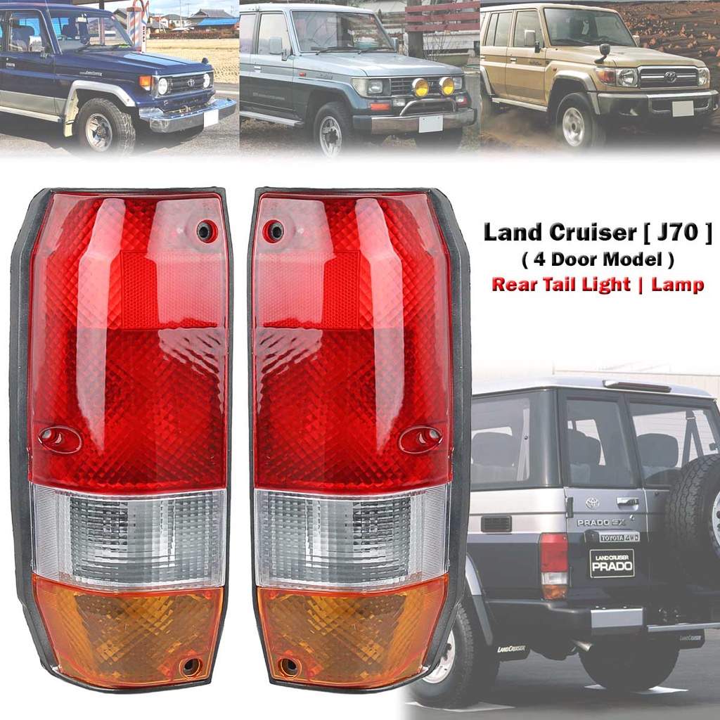 Toyota Land Cruiser 70 76 77 78 4 ประตูไฟท้ายด้านหลังไฟท้าย Lampu Belakang