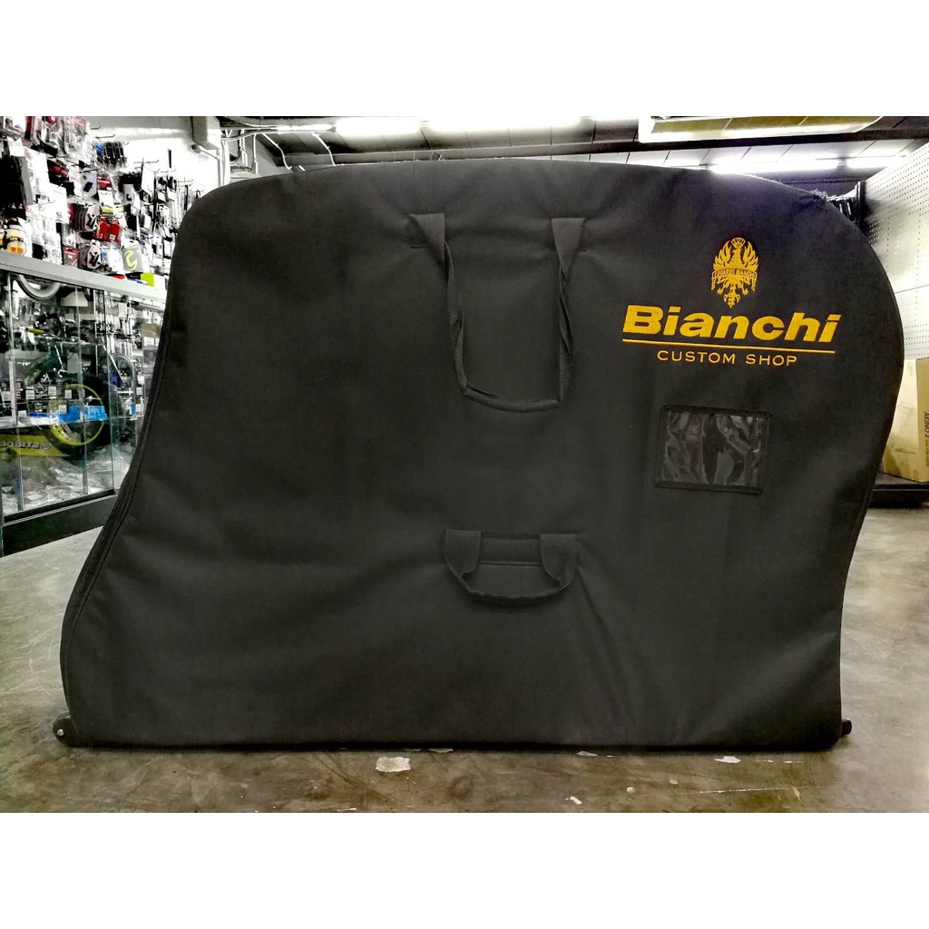 กระเป๋าใส่จักรยานสำหรับเดินทาง BIANCHI CUSTOM SHOP สีดำ (สินค้ามือสอง)