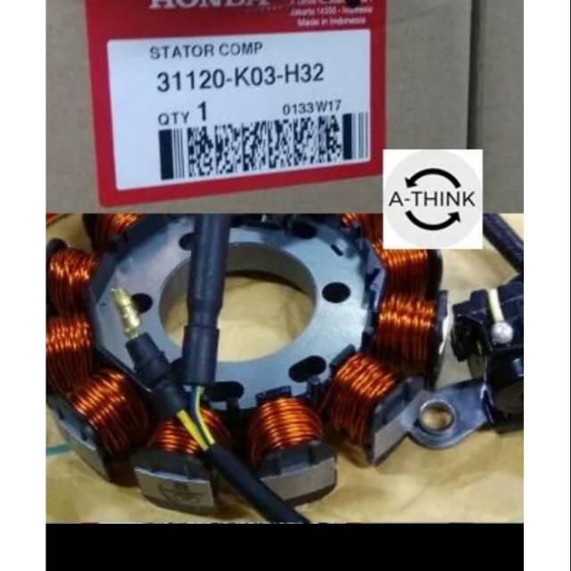 31120-K03-H32 HGP AHM 100% Spool Stator Comp Revo FI รหัส ori ahm 31120K03H32