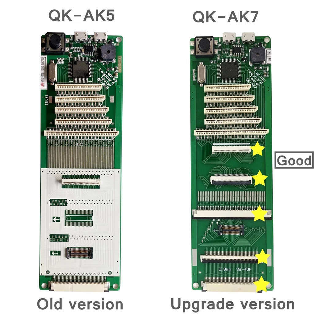 ใหม่ QK-AK7 QK-AK5 เครื่องทดสอบคีย์บอร์ดแล็ปท็อป อินเตอร์เฟซ USB พร้อมสายเคเบิล