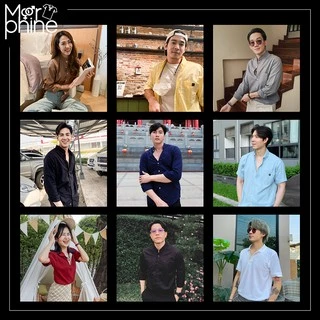 MORPHINE เสื้อเชิ้ตคอจีนแขนสั้น (10สี) - รุ่น Boy | เสื้อเชิ้ตผู้ชาย เสื้อเชิ้ตผู้หญิง เสื้อเชิ้ตสีขาว เสื้อเชิ้ตสีดำ