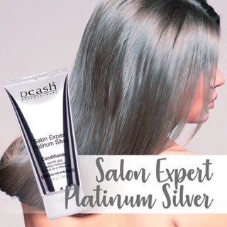 ☂️ดีแคช คอนดิชันเนอร์ ทรีทเม้นท์ 150 ml Dcash Salon Expert Platinum Silver Conditioner Keratin สำหรับผมโทนสีเทาหรือผมขาว