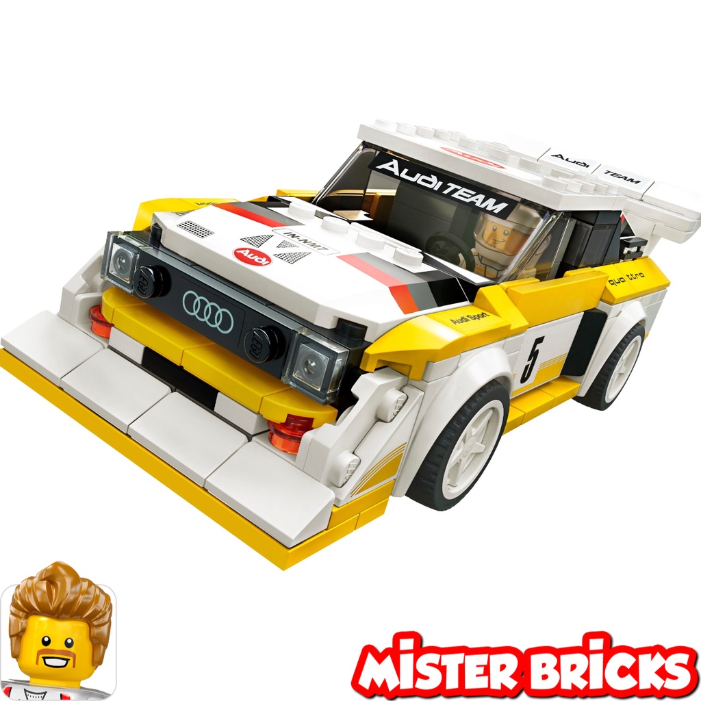 Adesivi Di Ricambio Brickstickershop Per Set Lego 76897 - 1985 Audi Sport Quattro S1