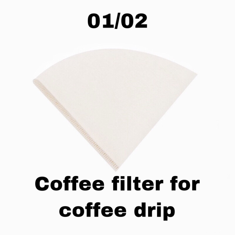 coffee filter กระดาษกรองกาแฟดริป 01/02 กระดาษกรองกาแฟ moka pot 3 cup 6 cup