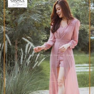 Jumpsuit maxi ผ้าชีฟอง