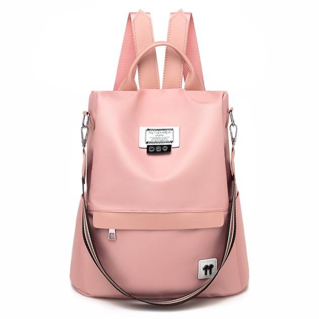 กระเป๋าเป้สะพายหลังกันน้ําสําหรับผู้หญิง ALMATY TA088P3 PINK COLLEGE SCHOOL WORK KOREA ABG