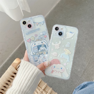 เคสโทรศัพท์มือถือแบบนิ่ม ใส ลายสุนัขหูใหญ่น่ารัก สําหรับ OPPO reno7z reno5 pro reno4f reno5f A55 reno6 reno7 pro reno 4 4Z 4f 5f 5Z 7z 5 6 7 pro 5G