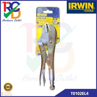 IRWIN คีมล็อค คีมล็อก ปากตรง 10 นิ้ว Vise Grip รุ่น 10R Mod.T0102EL4 ของแท้ 100%