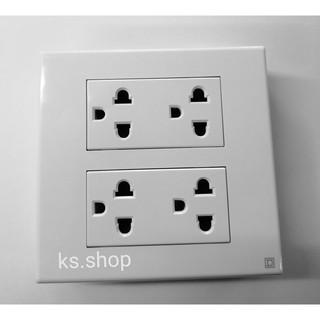 SQUARE-D ปลั๊กครบชุดแสควร์ดี+บ๊อกลอย