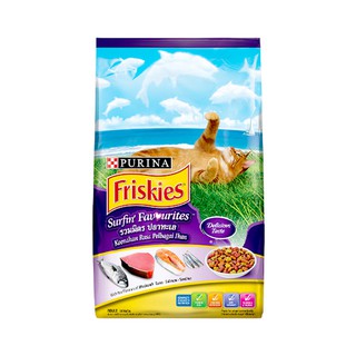 💥โปรสุดพิเศษ!!!💥 ฟริสกี้ส์ อาหารแมว เซิร์ฟฟิ่ง เฟเวอริส 3 กก. Friskies Surfin Turfin 3 kg