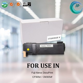 **มีสินค้า** ตลับหมึกเลเซอร์เทียบเท่า  CT201635 Y ใช้กับเครื่อง Fuji Xerox CP305D/CM305df  ออกใบกำกับภาษีได้