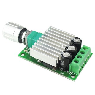 12 โวลต์ 24 โวลต์ 10A PWM DC Motor Speed Controller ปรับความเร็ว Regulator สวิตช์ควบคุม Dimmer สำหรับมอเตอร์พัดลมไฟ LED PWM DC Motor Speed Controller 12V 24V10A High Power DC Controller Speed Switch Module