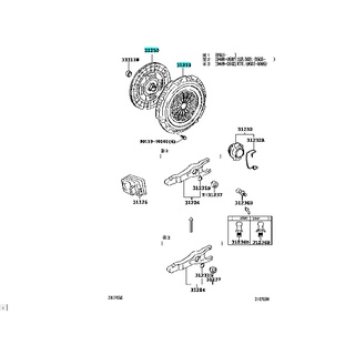 หวีครัช/จานครัช Aisin  VIGO D4D 10.2" (AIS-CTX115A/AIS-DT072) Chiraauto