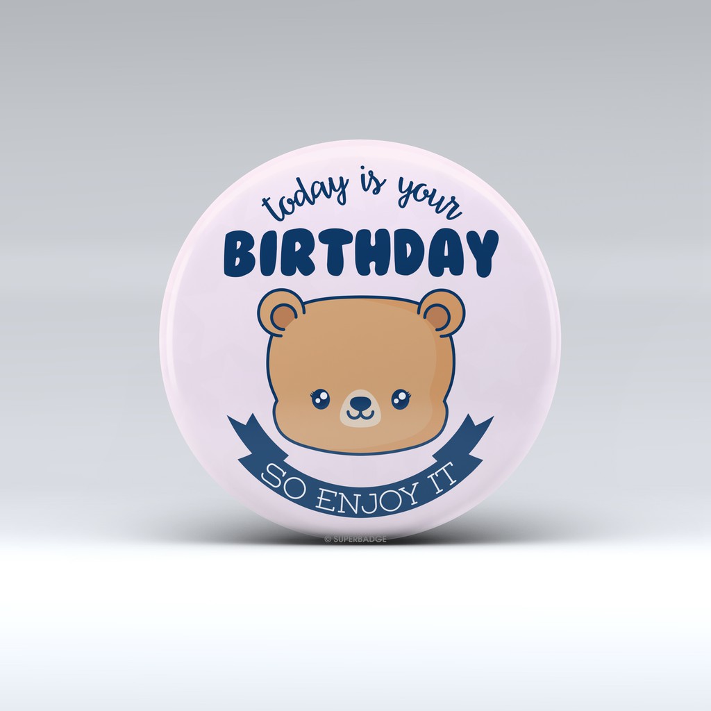 เข็มกลัดวันเกิดของขวัญ ของที่ระลึก Happy Birthday 201935