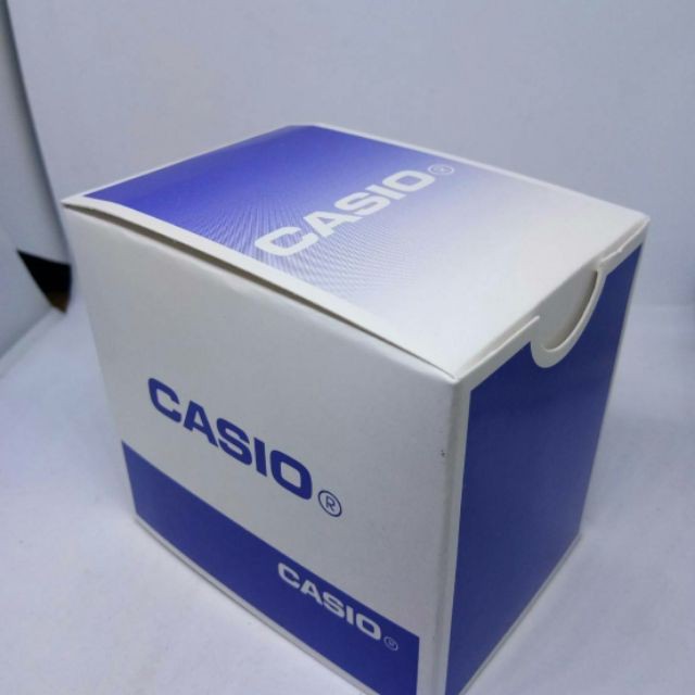 กล่องนาฬิกา CASIO สีน้ำเงิน กล่องกระดาษ