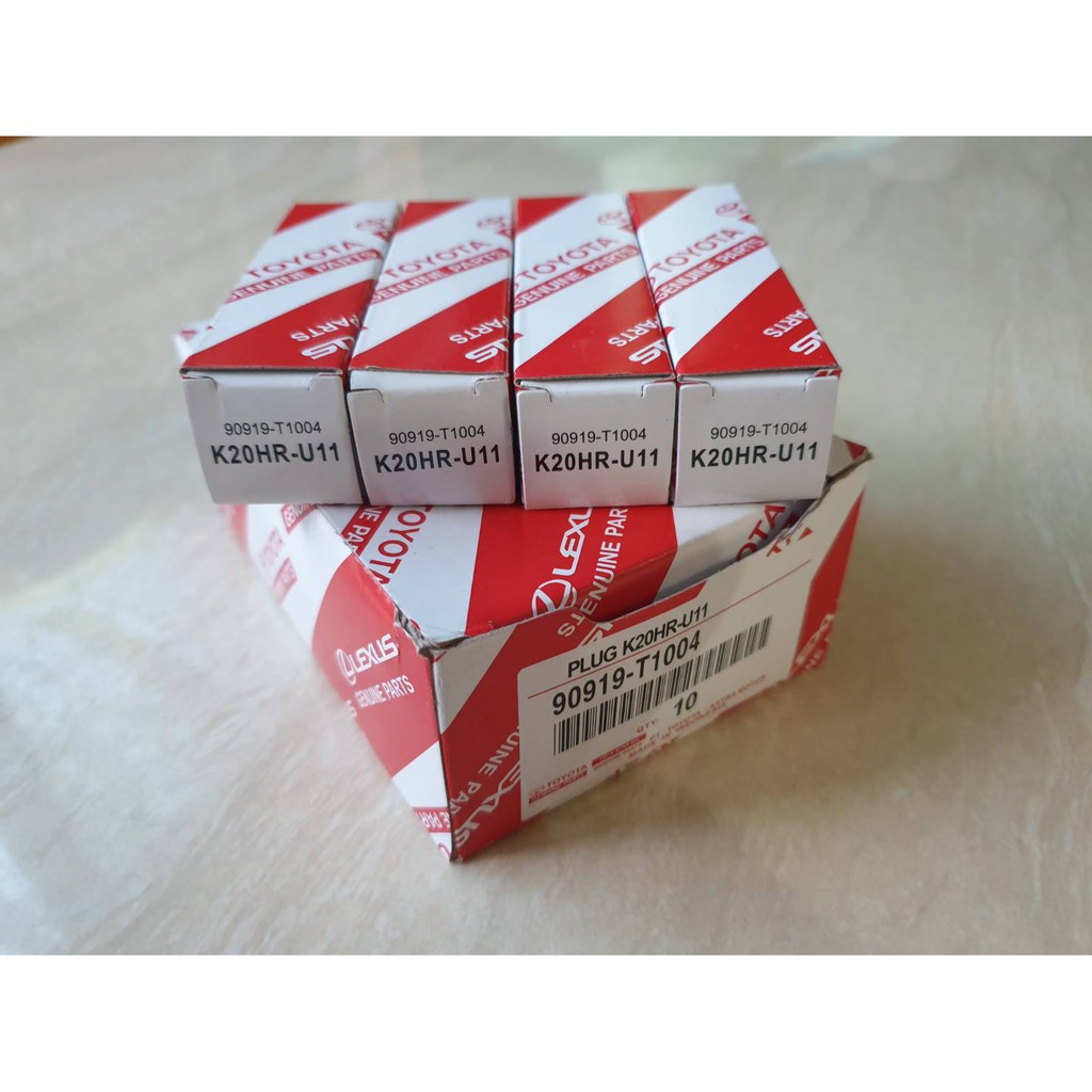 หัวเทียน K20HRU-11   VIGO 2700,COMMUTER,2TR, เบนซิน   แท้ๆเบิกห้าง (4ตัว 1ชุด) ราคาชุดละ 340บาท