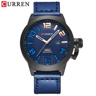 CURREN Mens Watches Top Brand Luxury Sport Quartz-Watch Leather Strap Clock Men Waterproof Wristwatch masculino