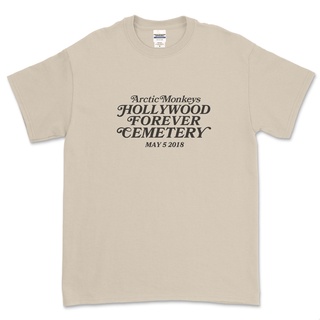 เสื้อยืดที่ต้องการตัวมากที่สุดเสื้อยืด พิมพ์ลาย Arctic Monokeys HOLYWOOD FOREVER CEMETERY สําหรับผู้ชายขนาดเต็มS-5XL