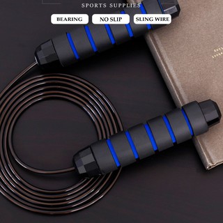 เชือกกระโดด เพิ่ม Load ได้ ลวดสลิงหลายเส้นหุ้ม PVC ทนทาน jump rope &amp; metal weight -A043