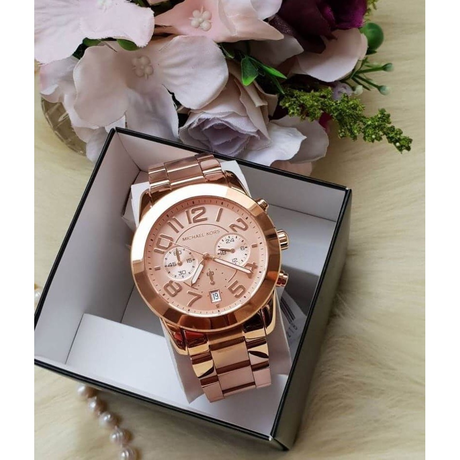 พร้อมส่ง นาฬิกาข้อมือผู้หญิง MICHAEL KORS สีโรสโกลด์ MERCER ROSEGOLD TONE MK5727