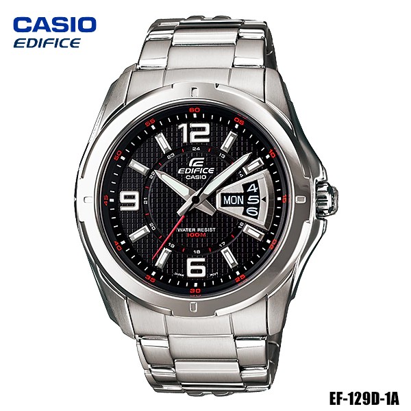 นาฬิกาข้อมือ Casio Edifice สายแสตนเลส รุ่น EF-129D Series