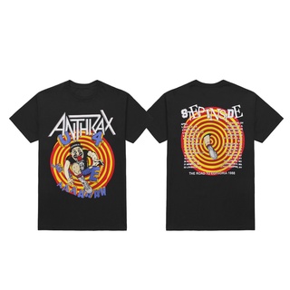 printเสื้อยืดแฟชั่นพิมพ์ลายเสื้อยืด พิมพ์ลาย Anthrax Euphoria | เสื้อยืด พิมพ์ลายวงดนตรี | เสื้อยืด พิมพ์ลายดนตรี | เสื้